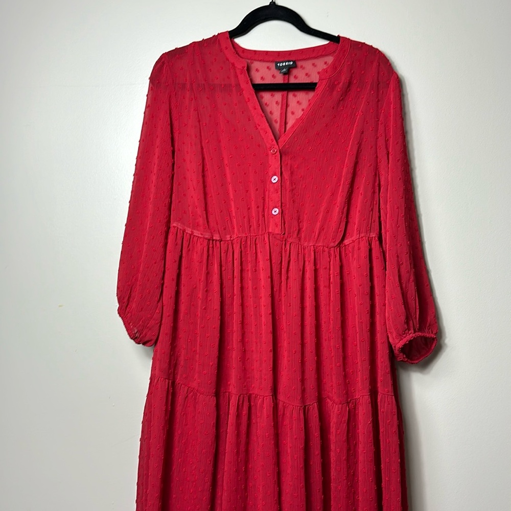 Torrid Clip Dot Dress